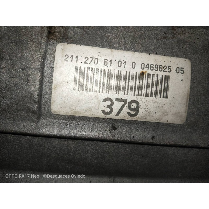 Recambio de caja cambios para mercedes clase e (w211) berlina e 280 cdi business (211.020) referencia OEM IAM 2112706101 0046962 Recambio de caja cambios para mercedes clase e (w211) berlina e 280 cdi business (211.020) referencia OEM IAM 2112706101 0046962