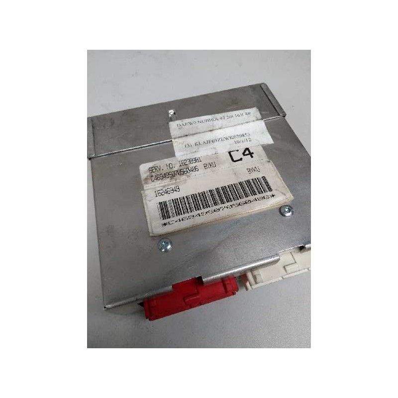 Recambio de centralita motor uce para daewoo nubira berlina 2.0 cat referencia OEM IAM 16238981 16246949 BYKU C4