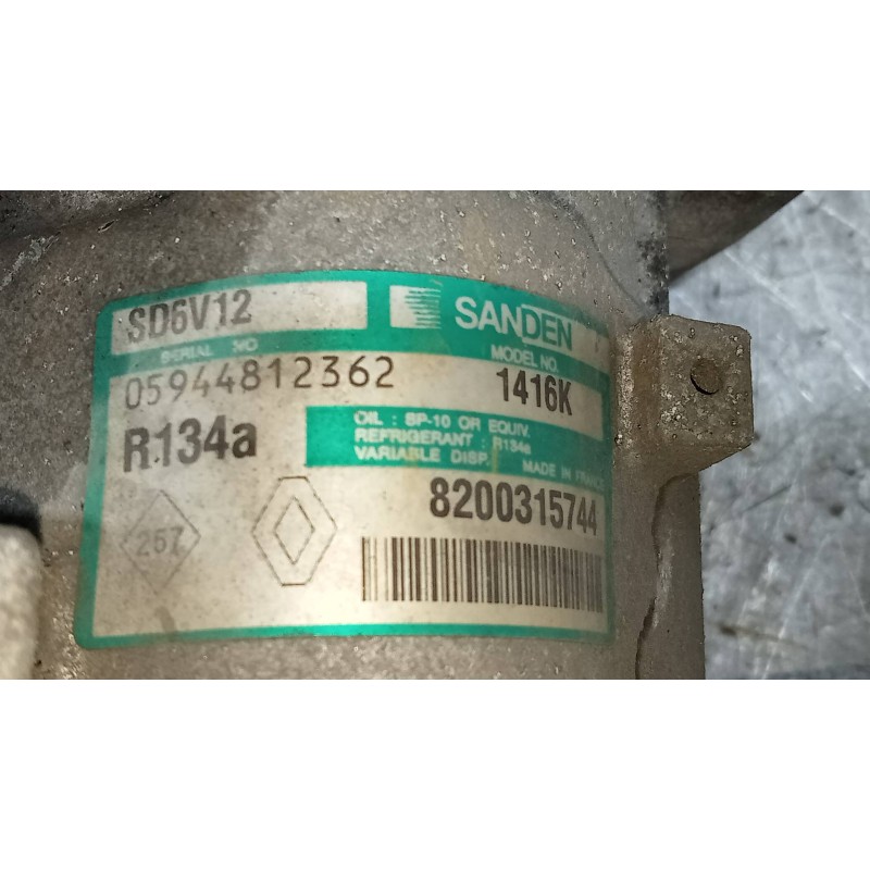Recambio de compresor aire acondicionado para renault clio ii fase ii (b/cb0) chiemsee referencia OEM IAM SD6V121416K 8200315744