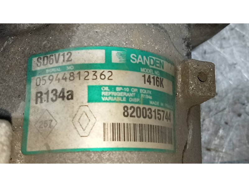 Recambio de compresor aire acondicionado para renault clio ii fase ii (b/cb0) chiemsee referencia OEM IAM SD6V121416K 8200315744