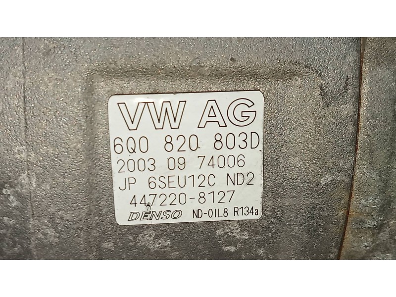 Recambio de compresor aire acondicionado para volkswagen golf iv berlina (1j1) básico referencia OEM IAM 4472208127 6Q0820803D 
