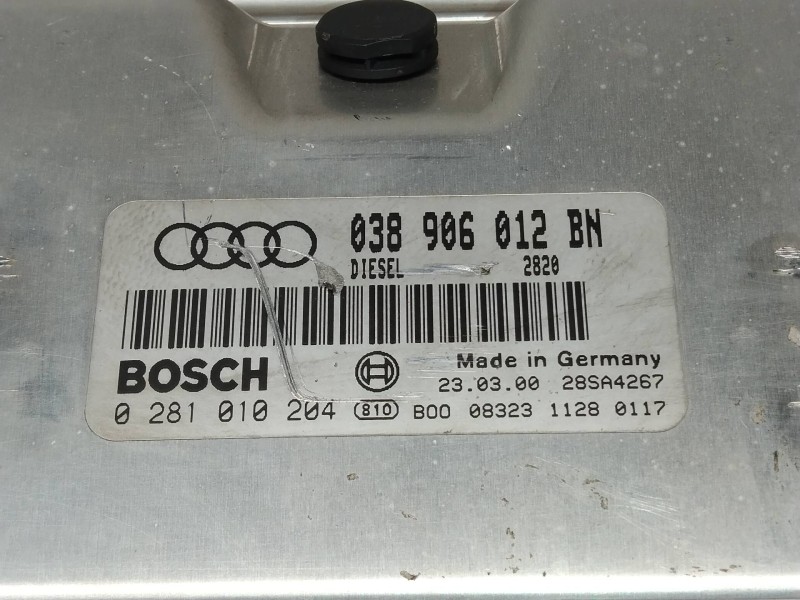 Recambio de centralita motor uce para audi a6 berlina (4b2) 1.9 tdi referencia OEM IAM 0281010204 038906012BN 