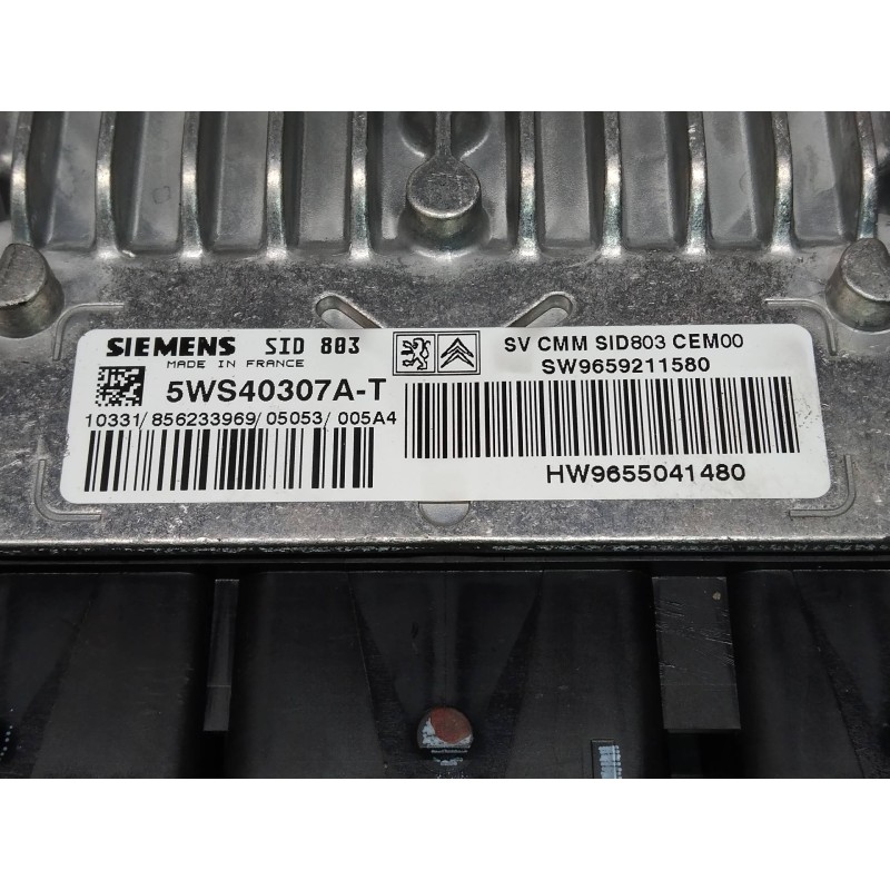 Recambio de centralita motor uce para citroen c5 berlina exclusive referencia OEM IAM 5WS40307AT SW9659211580 HW9655041480 SID80