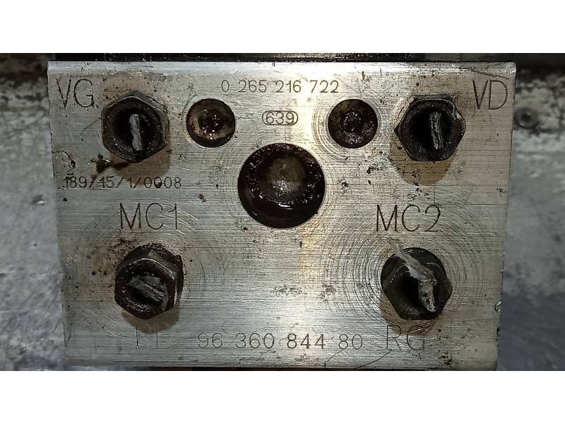 Recambio de abs para citroen xsara berlina 1.6i 16v premier referencia OEM IAM 0265216722 9636084480 