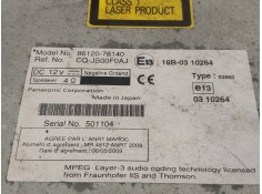 Recambio de sistema audio / radio cd para lexus ct 200h referencia OEM IAM 8612076140 CQJS00F0AJ  2