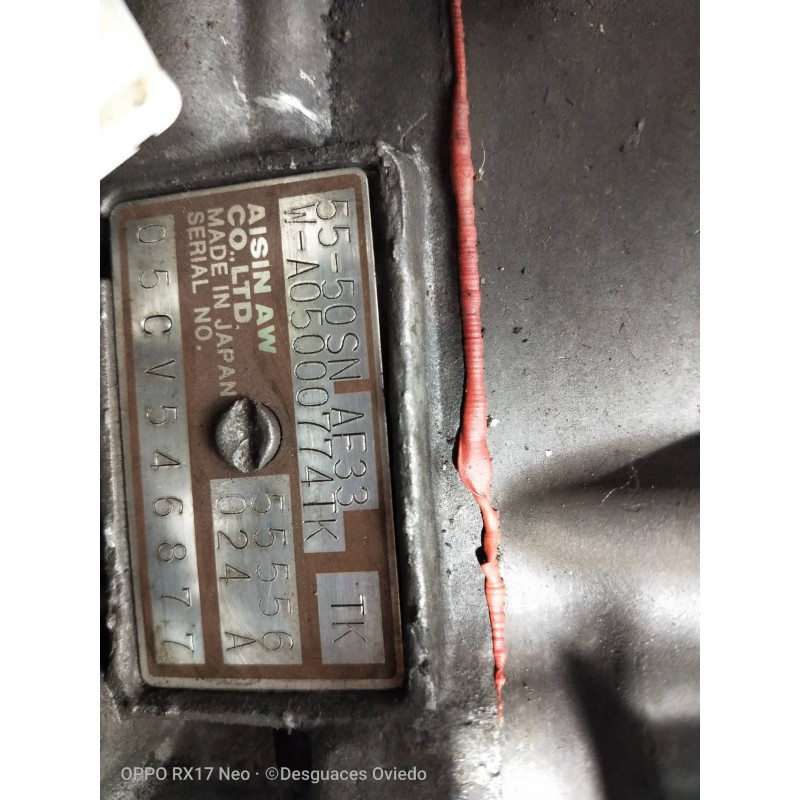 Recambio de caja cambios para opel vectra c berlina 3.2 v6 24v cat (z 32 se / la3) referencia OEM IAM 55556024A 5550SN AF33 WA05