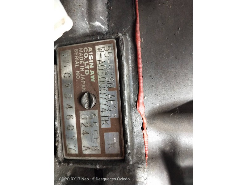 Recambio de caja cambios para opel vectra c berlina 3.2 v6 24v cat (z 32 se / la3) referencia OEM IAM 55556024A 5550SN AF33 WA05