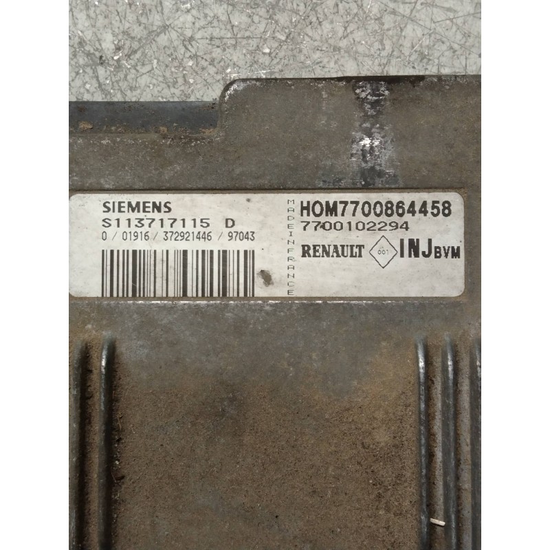 Recambio de centralita motor uce para renault laguna (b56) 1.8 anade referencia OEM IAM S113717115D HOM7700864458 7700102294