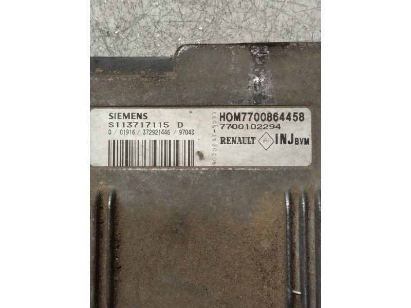 Recambio de centralita motor uce para renault laguna (b56) 1.8 anade referencia OEM IAM S113717115D HOM7700864458 7700102294