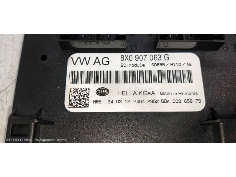 Recambio de modulo electronico para audi a1 sportback (8xa) ambition referencia OEM IAM 8X0907063G 5DK00965879 