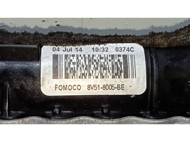 Recambio de radiador agua para ford fiesta (ccn) trend referencia OEM IAM 8V518005BE  
