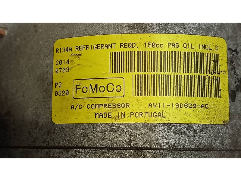 Recambio de compresor aire acondicionado para ford fiesta (ccn) trend referencia OEM IAM AV1119D629AC  