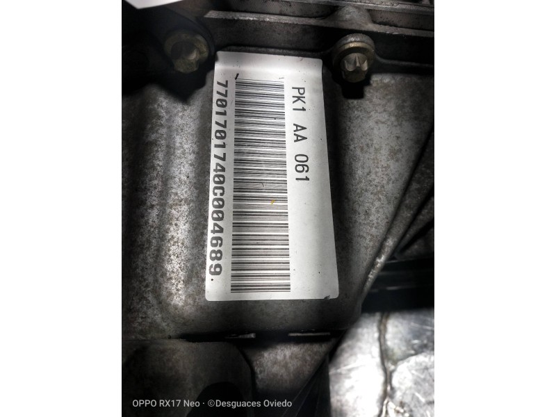 Recambio de caja cambios para renault laguna (b56) 1.9 dci diesel cat referencia OEM IAM PK1AA061 C004689 