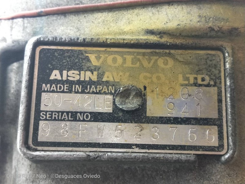 Recambio de caja cambios para volvo c70 coupe 2.3 turbo cat referencia OEM IAM 1208941 5042LE 98FW523766