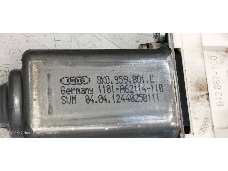 Recambio de elevalunas delantero izquierdo para audi a1 sportback (8xa) ambition referencia OEM IAM 8X4837461  