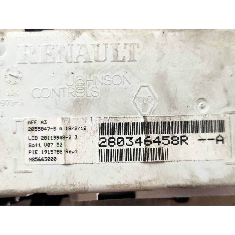 Recambio de pantalla multifuncion para renault megane iii berlina 5 p style referencia OEM IAM 281199705 280346458RA 2055847 281