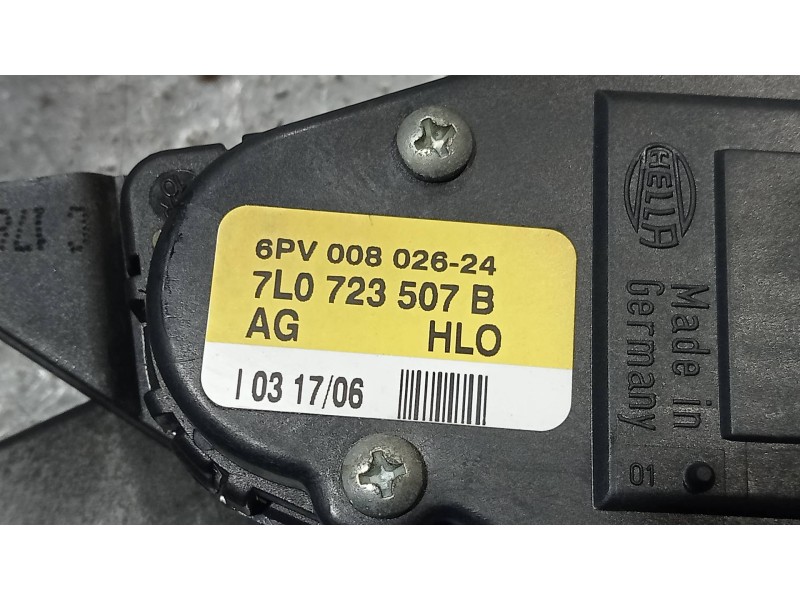Recambio de potenciometro pedal para audi q7 (4l) 3.0 tdi referencia OEM IAM 7L0723507B 6PV00802624 