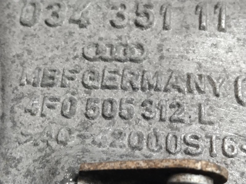 Recambio de brazo suspension inferior trasero izquierdo para audi a6 berlina (4f2) 3.2 v6 24v fsi referencia OEM IAM 4F0505312L 