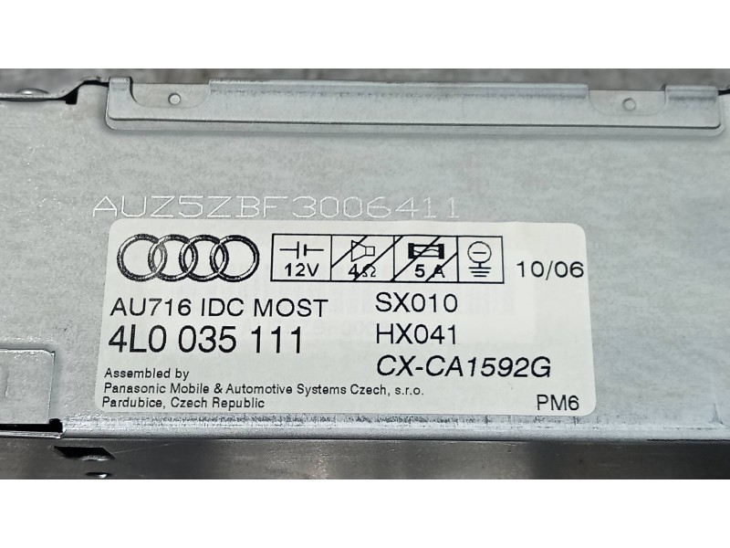 Recambio de sistema audio / radio cd para audi q7 (4l) 3.0 tdi referencia OEM IAM 4L0035111  