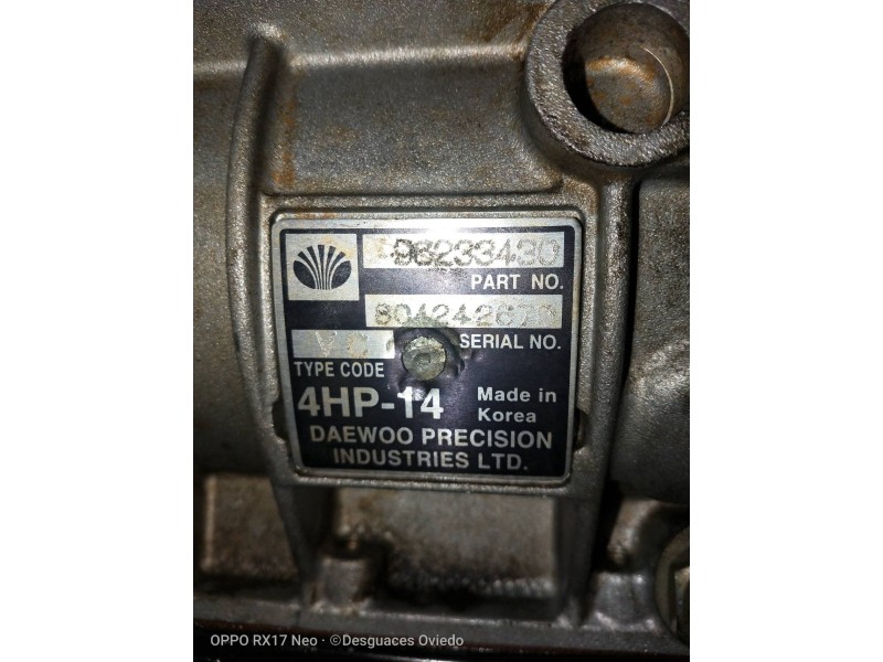 Recambio de caja cambios para daewoo leganza 2.0 cat referencia OEM IAM 96233430 4HP14 804242670
