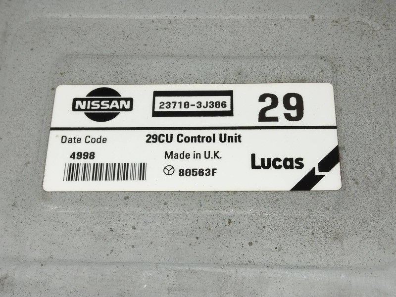 Recambio de centralita motor uce para nissan primera berlina (p11) gx referencia OEM IAM 237103J306 80563F 29
