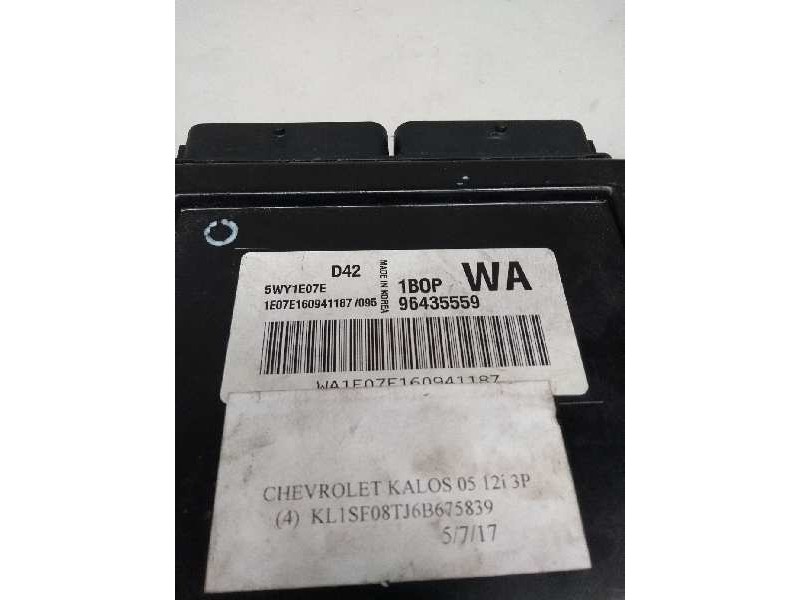 Recambio de centralita motor uce para chevrolet kalos 1.2 cat referencia OEM IAM 5WY1E07E 96435559 D42 1B0P WA