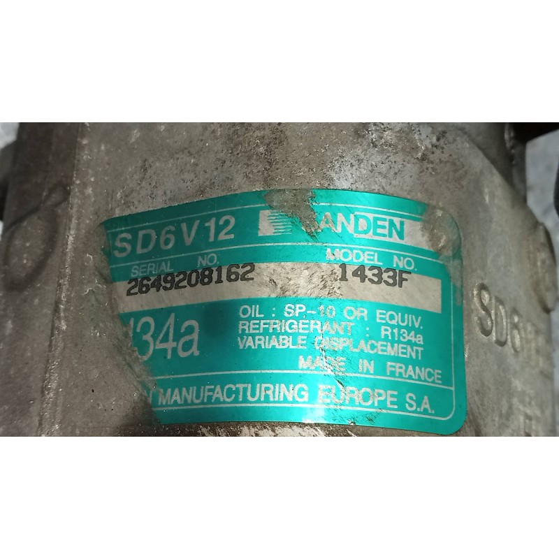 Recambio de compresor aire acondicionado para citroen xsara berlina 1.6i 16v premier referencia OEM IAM SD6V121433F 1433F 