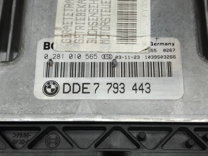 Recambio de centralita motor uce para bmw serie 3 berlina (e46) 320d referencia OEM IAM 0281010565 DDE7793443 