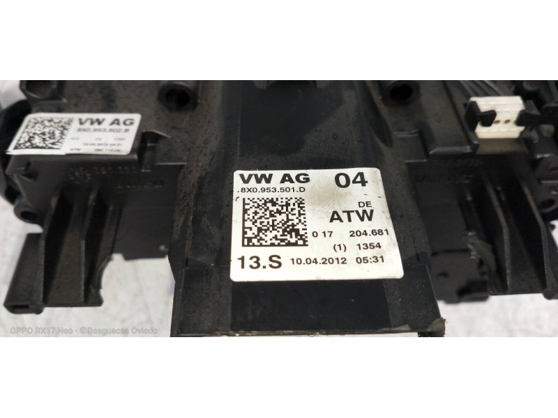 Recambio de mando luces para audi a1 sportback (8xa) ambition referencia OEM IAM 8X0953501D 8X0953502B 