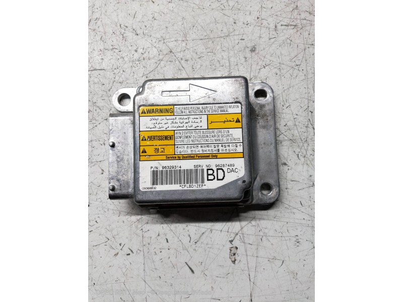 Recambio de centralita airbag para daewoo nubira wagon 1.6 cat referencia OEM IAM 96329314  