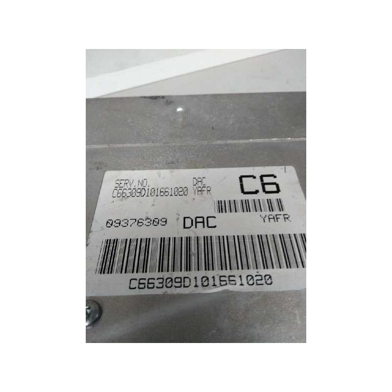 Recambio de centralita motor uce para daewoo nubira wagon 1.6 cat referencia OEM IAM 09376309 DAC YAFR C6