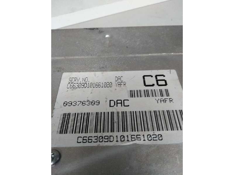Recambio de centralita motor uce para daewoo nubira wagon 1.6 cat referencia OEM IAM 09376309 DAC YAFR C6