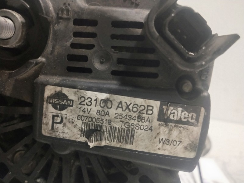 Recambio de alternador para nissan micra (k12e) plus (d) referencia OEM IAM 23100AX62B  
