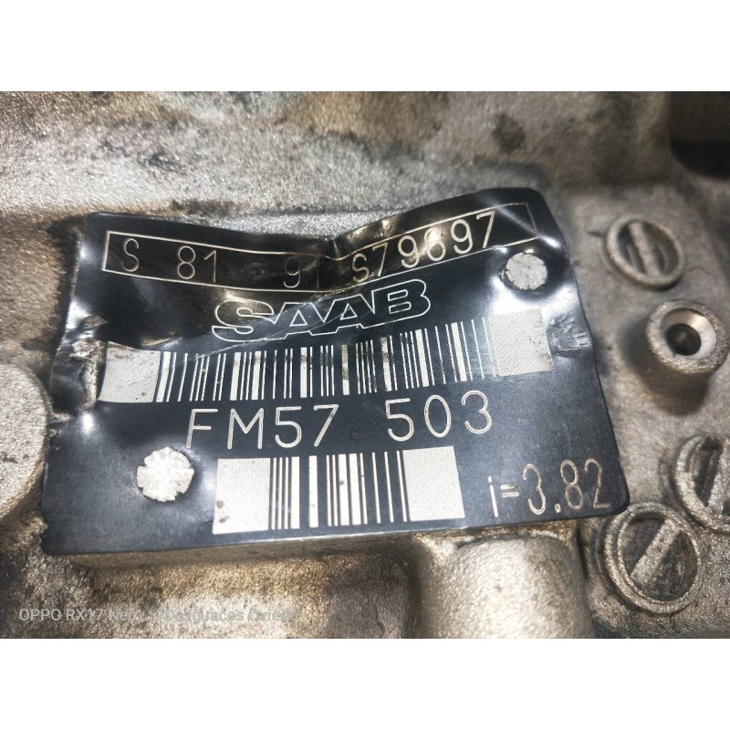 Recambio de caja cambios para saab 9-3 berlina 2.2 16v tid cat referencia OEM IAM FM57503 S8191 S79697