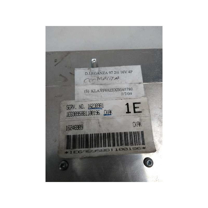 Recambio de centralita motor uce para daewoo leganza 2.0 cat referencia OEM IAM 16238981 16246989 CKAK 1E