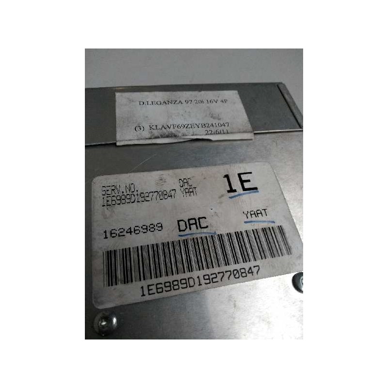 Recambio de centralita motor uce para daewoo leganza 2.0 cat referencia OEM IAM 16246989 DAC YAAT 1E