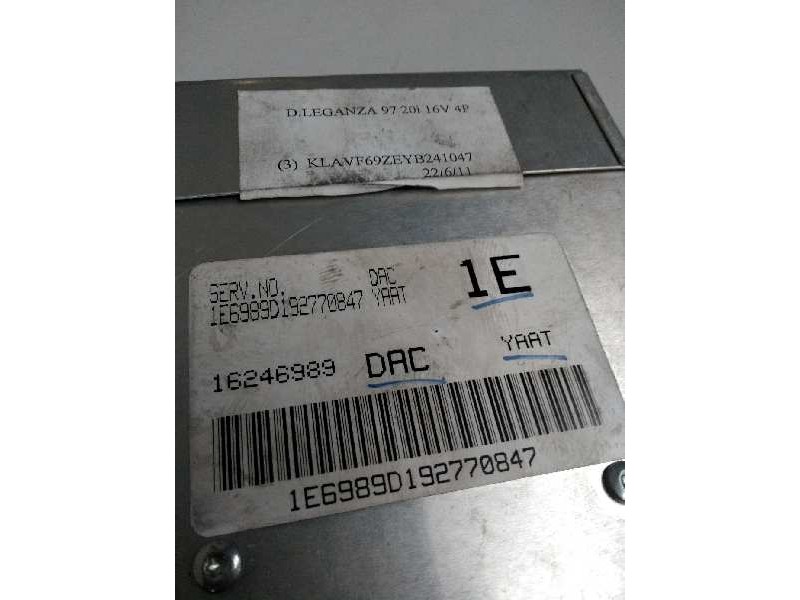 Recambio de centralita motor uce para daewoo leganza 2.0 cat referencia OEM IAM 16246989 DAC YAAT 1E