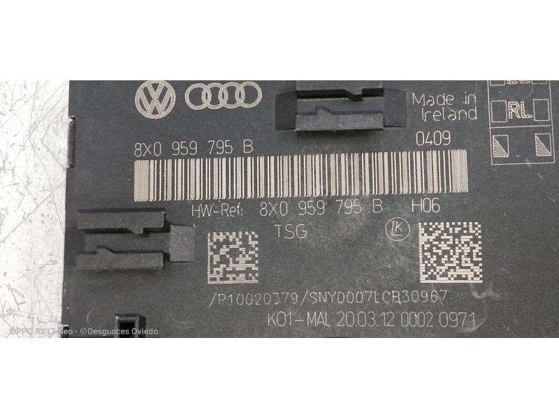 Recambio de modulo electronico para audi a1 sportback (8xa) ambition referencia OEM IAM 8X0959795B  