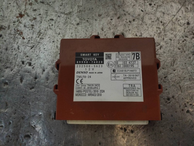 Recambio de modulo electronico para lexus ct 200h referencia OEM IAM 2325005623 8999076020 