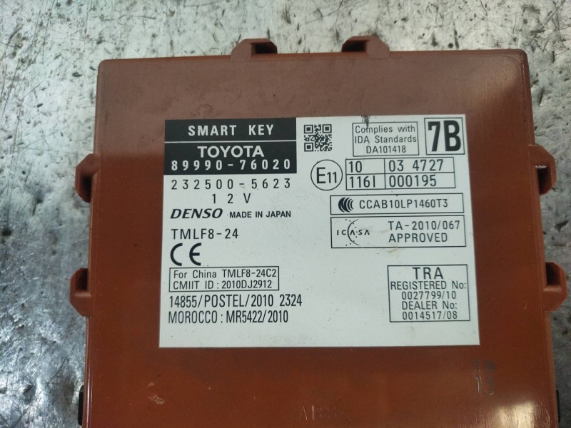 Recambio de modulo electronico para lexus ct 200h referencia OEM IAM 2325005623 8999076020 