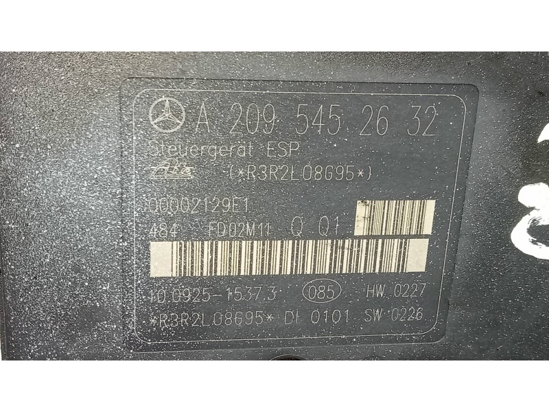 Recambio de abs para mercedes clase c (w203) sportcoupe c 220 cdi (203.706) referencia OEM IAM 10092515373 A2095452632 A20343109
