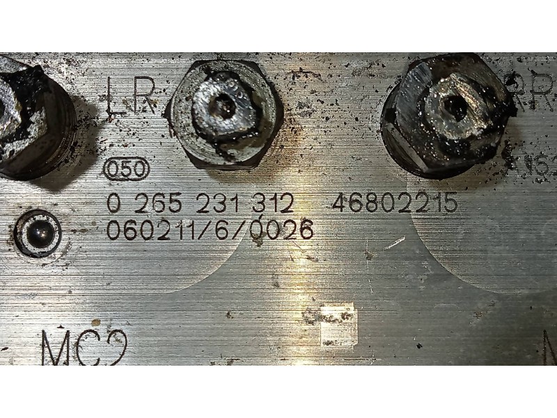 Recambio de abs para fiat panda (169) 1.3 16v jtd emotion referencia OEM IAM 0265231312 46802215 0265800306