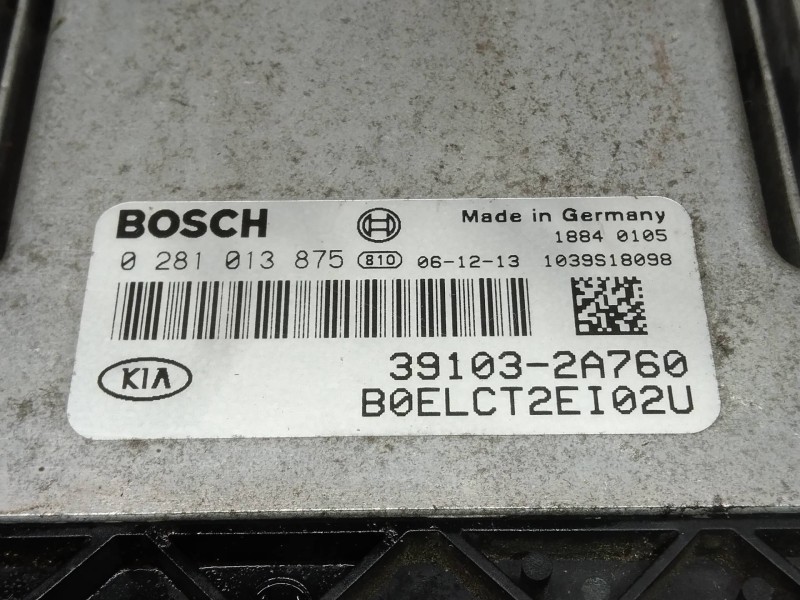 Recambio de centralita motor uce para kia cee´d active referencia OEM IAM 0281013875 391032A760 B0ELCT2EI02U