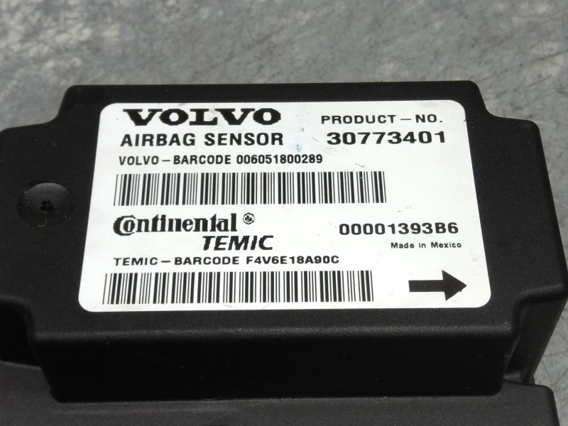 Recambio de centralita airbag para volvo v50 familiar 2.0 d kinetic referencia OEM IAM 30773401 00001393B6 