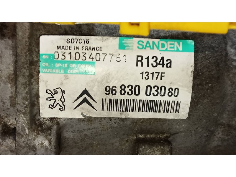 Recambio de compresor aire acondicionado para citroen c5 berlina lx (e) referencia OEM IAM SD7C161317F 9683003080 