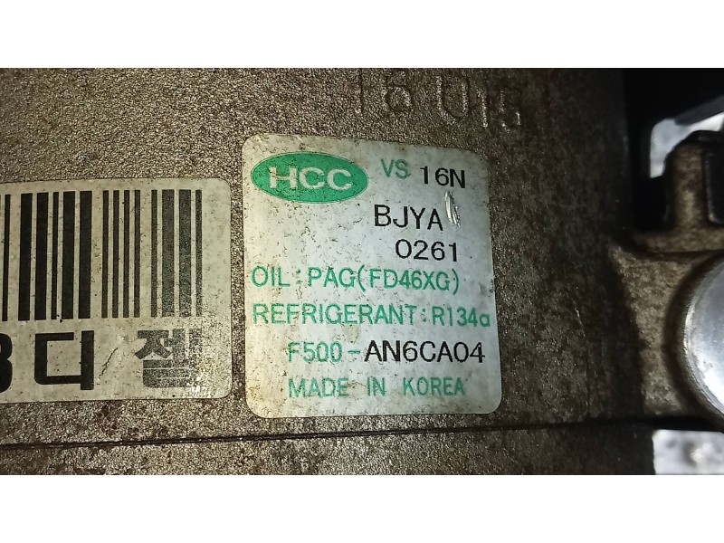 Recambio de compresor aire acondicionado para kia cee´d active referencia OEM IAM F500AN6CA04  