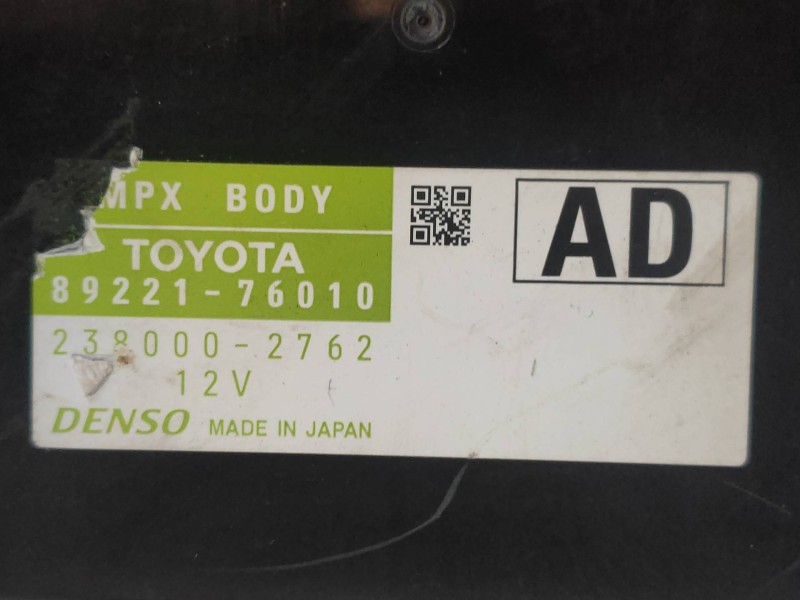 Recambio de modulo electronico para lexus ct 200h referencia OEM IAM 2380002762 8922176010 