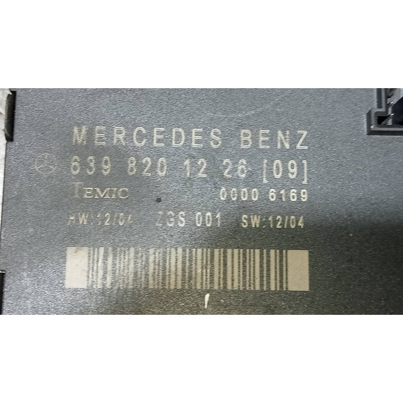 Recambio de modulo electronico para mercedes vito caja cerrada 6.03  111 cdi compacto (639.601) referencia OEM IAM 6398201226  