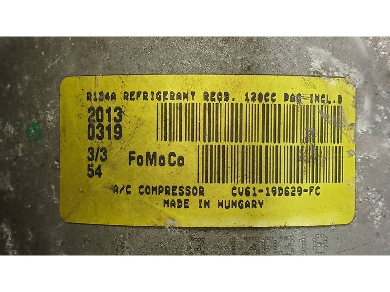 Recambio de compresor aire acondicionado para ford c-max titanium referencia OEM IAM CV6119D629FC  