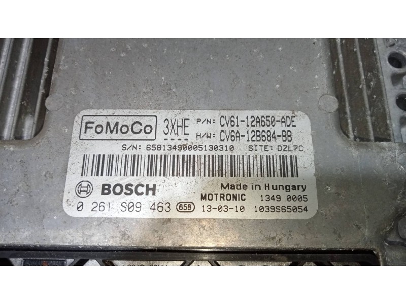 Recambio de centralita motor uce para ford c-max titanium referencia OEM IAM 0261S09463 CV6112A650ADE CV6A12B684BB